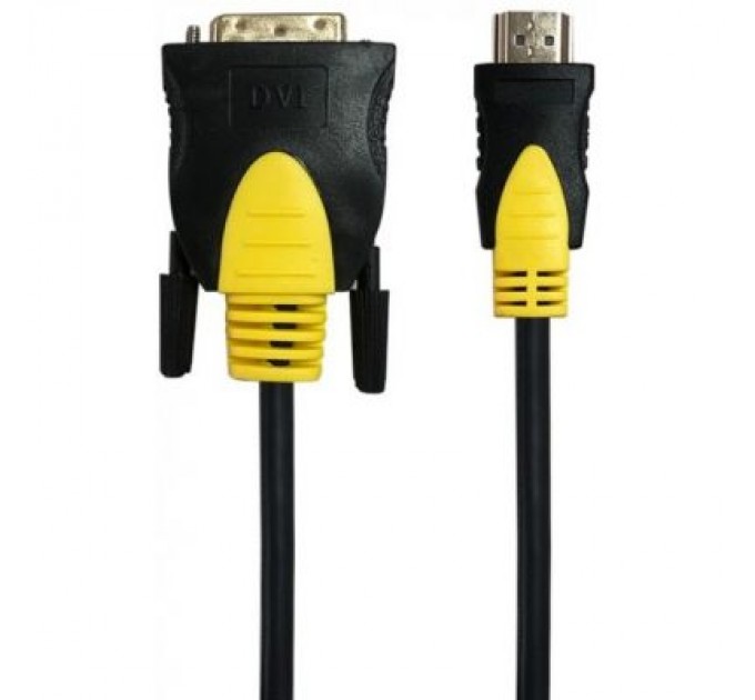Maxxter Кабель мультимедійний HDMI to DVI 1.8m 2-side V1.3 19-pin Maxxter (CCBP-HDMI-DVI-1.8)