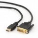 Maxxter Кабель мультимедійний HDMI to DVI 1.0m Maxxter (V-HDMI-DVI-1M)
