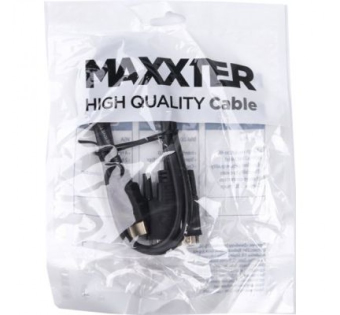 Maxxter Кабель мультимедійний HDMI to DVI 1.0m Maxxter (V-HDMI-DVI-1M)