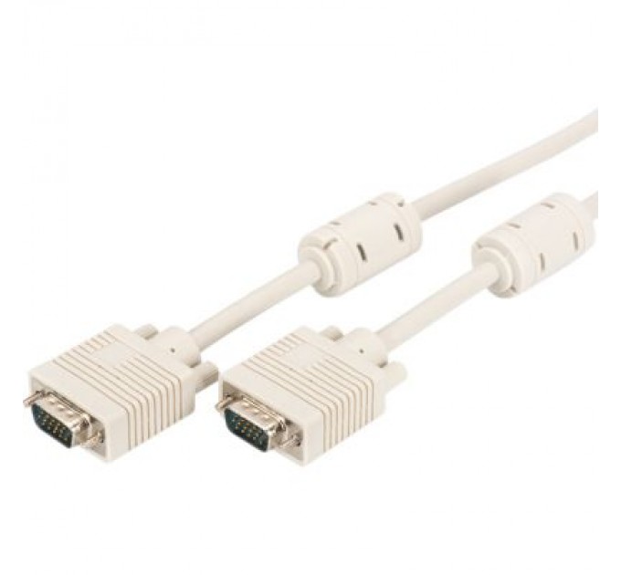 Digitus Кабель мультимедійний VGA 5.0m 2xferrite Digitus (AK-310103-050-E)