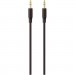 Belkin Кабель мультимедійний jack 3.5mm - M/M, portable, 2m, black/gold Belkin (F3Y117BT2M)