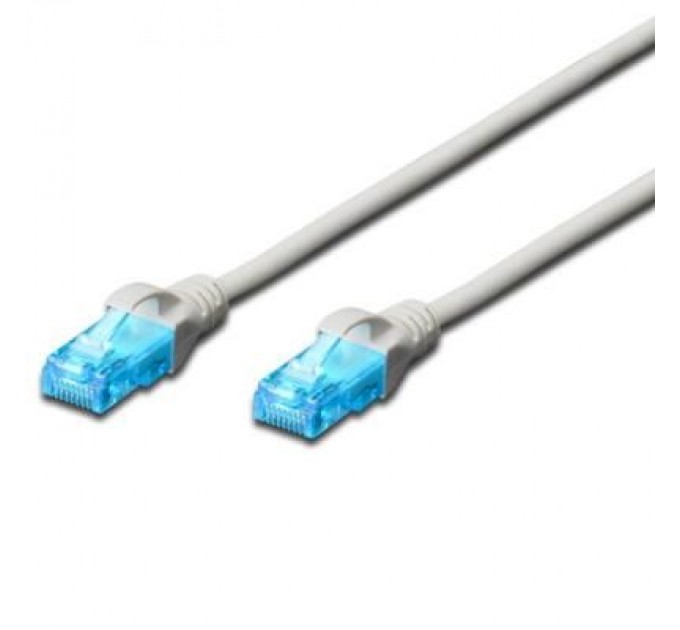 Assmann Патч-корд Digitus 1м, cat.5e, UTP, AWG 26/7, gray (DK-1511-010)