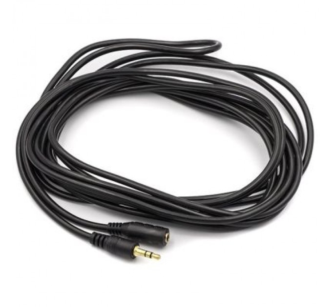 PowerPlant Кабель мультимедійний 3.5 mm M-F, 5m PowerPlant (CA910984)