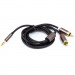 PowerPlant Кабель мультимедійний 3.5 mm Stereo Plug - 2*RCA, 1 m PowerPlant (CA912834)