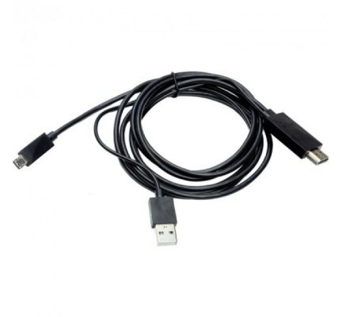 PowerPlant Кабель мультимедійний HDMI to microUSB (11 pin) + USB, 1.8m, (MHL) PowerPlant (CA910861)