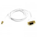 PowerPlant Кабель мультимедійний mini DisplayPort (M) to VGA (M), 1.0m, white PowerPlant (CA912155)
