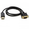 PowerPlant Кабель мультимедійний DisplayPort (M) ещ VGA (M) 1.0m PowerPlant (CA911882)