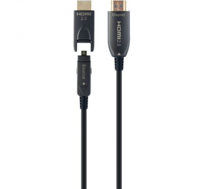 Cablexpert Кабель мультимедійний HDMI to HDMI 50.0m AOC V.2.0, 4K 60Hz Gold Cablexpert (CCBP-HDMID-AOC-50M)