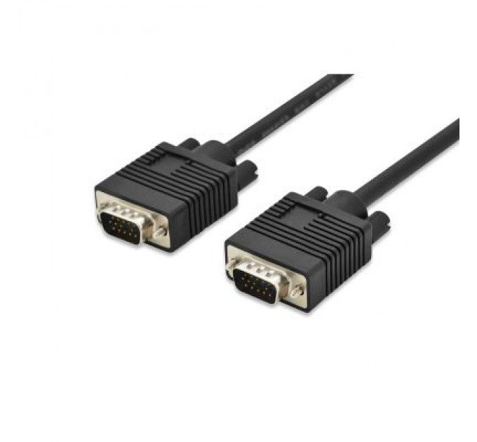 Digitus Кабель мультимедійний VGA 1.8 m, 2xferrite, black Digitus (AK-310103-018-S)