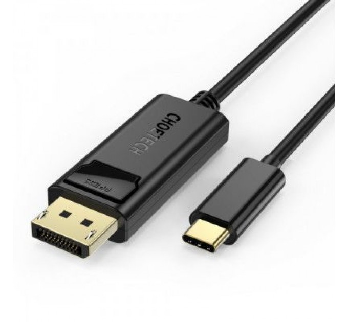 Choetech Кабель мультимедійний USB-C to DisplayPort 1.8m 4K 60Hz Choetech (XCP-1801BK)