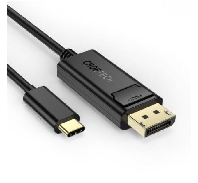 Choetech Кабель мультимедійний USB-C to DisplayPort 1.8m 4K 60Hz Choetech (XCP-1801BK)