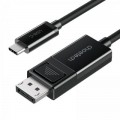 Choetech Кабель мультимедійний USB-C to DisplayPort 1.8m 8K 30Hz Choetech (XCP-1803-BK)