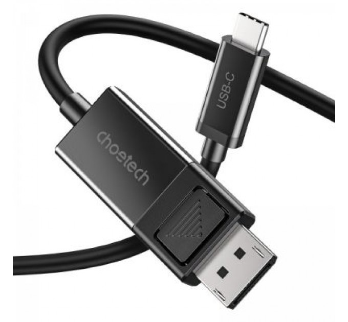 Choetech Кабель мультимедійний USB-C to DisplayPort 1.8m 8K 30Hz Choetech (XCP-1803-BK)