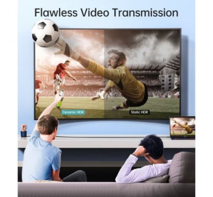 Choetech Кабель мультимедійний USB-C to DisplayPort 1.8m 8K 30Hz Choetech (XCP-1803-BK)