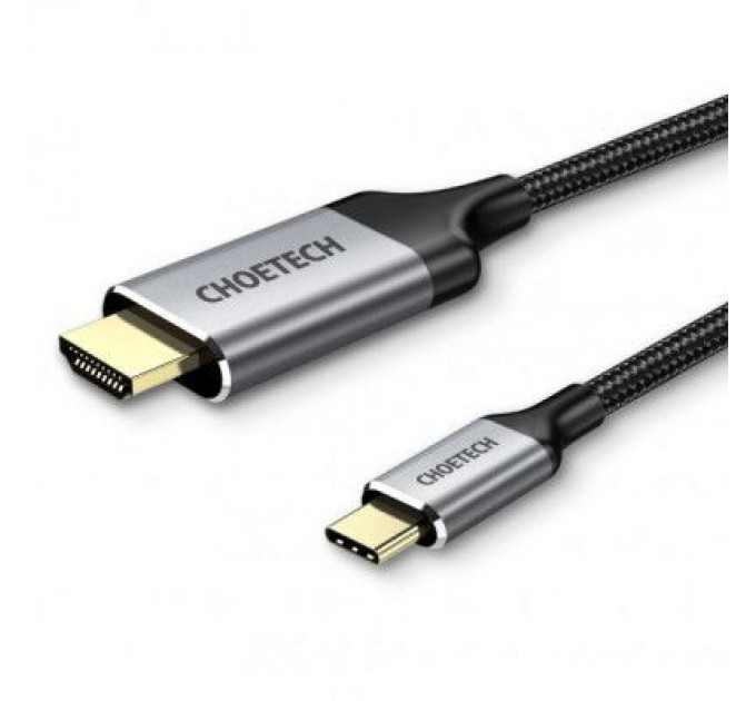 Choetech Кабель мультимедійний USB-C to HDMI 1.8m 4K 60Hz Choetech (CH0021-BK)