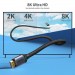 Choetech Кабель мультимедійний HDMI to HDMI 2.0m V.2.1 8K 60Hz HDR10 HLG 48Gbps YUV 444 Choetech (XHH01-BK)