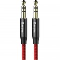Baseus Кабель мультимедійний Jack 3.5mm Yiven M30 M/M 1.5m red-black Baseus (CAM30-C91)