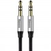Baseus Кабель мультимедійний Jack 3.5mm Yiven M30 M/M 1m silver-black Baseus (CAM30-BS1)