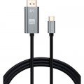 Vinga Кабель мультимедійний USB-C to DisplayPort 1.5m v1.2 4K60Hz Vinga (VCPVCCD1215)