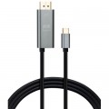 Vinga Кабель мультимедійний USB-C to DisplayPort 1.5m v1.2 4K60Hz PD 100W port Vinga (VCPVCCD1215PD)