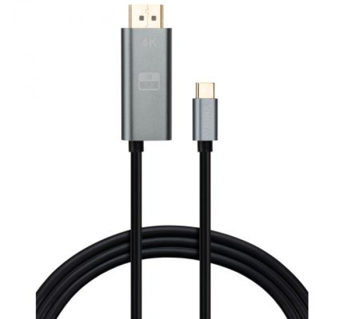 Vinga Кабель мультимедійний USB-C to DisplayPort 1.5m v1.2 4K60Hz PD 100W port Vinga (VCPVCCD1215PD)