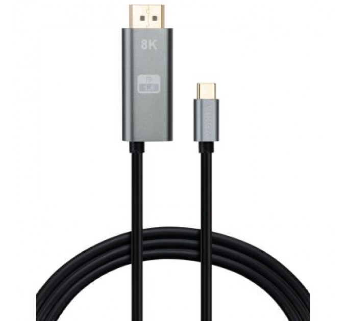 Vinga Кабель мультимедійний USB-C to DisplayPort 1.5m v1.4 8K60Hz PD 100W port Vinga (VCPVCCD1415PD)