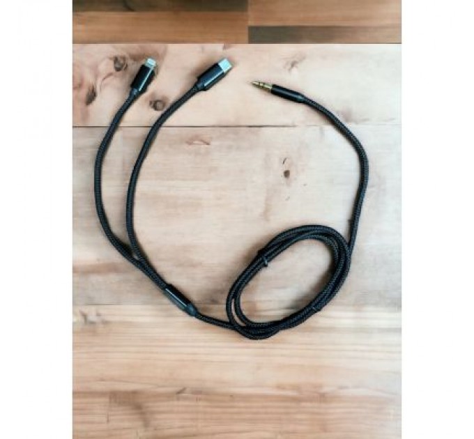 XoKo Кабель мультимедійний MH-232 AUX 3.5mm - USB Type-C - Lightning XoKo (XK-MH-232)