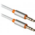 Defender Кабель мультимедійний AUX Audio 3.5mm M/M 1.2m JACK01-03 white Defender (87513)