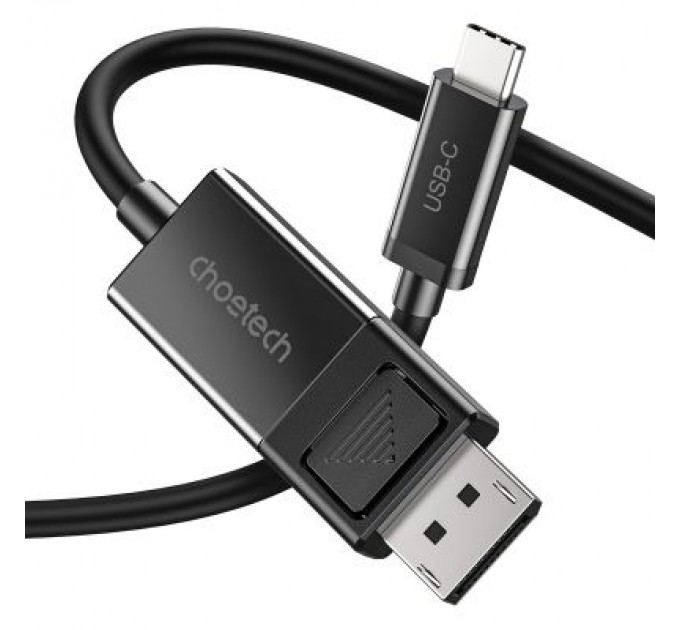 Choetech Кабель мультимедійний USB 3.1 Type-C to DisplayPort 1.8m V1.4 Thunderbolt 3 4K60Hz PVC Choetech (XCP-1803)