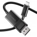 Choetech Кабель мультимедійний USB 3.1 Type-C to DisplayPort 1.8m V1.4 Thunderbolt 3 4K60Hz PVC Choetech (XCP-1803)