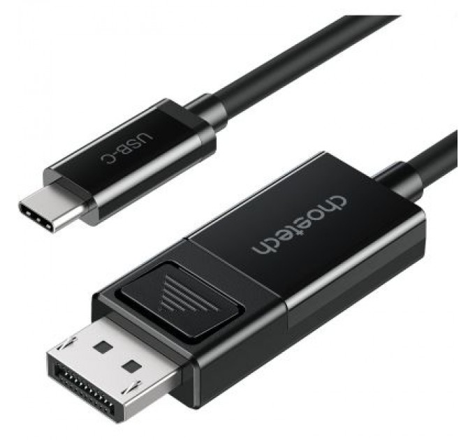 Choetech Кабель мультимедійний USB 3.1 Type-C to DisplayPort 1.8m V1.4 Thunderbolt 3 4K60Hz PVC Choetech (XCP-1803)