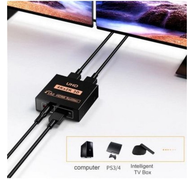 Dynamode Розгалужувач Dynamode HDMI Splitter 1x2