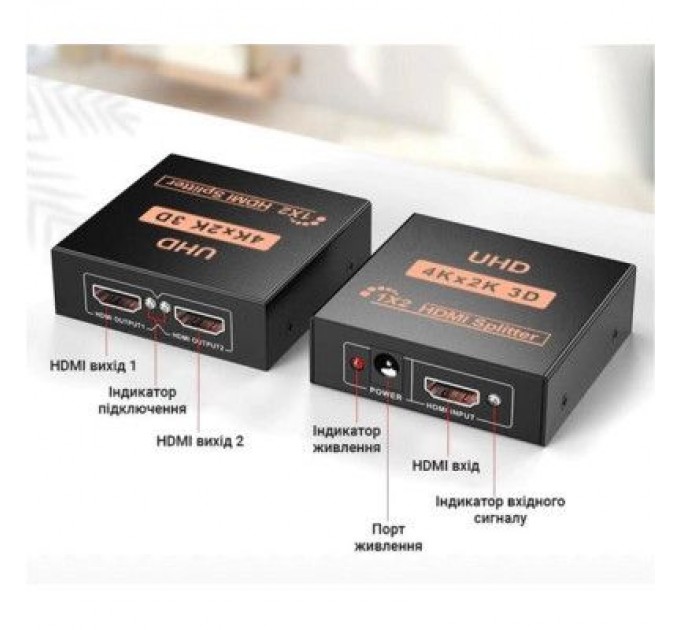 Dynamode Розгалужувач Dynamode HDMI Splitter 1x2