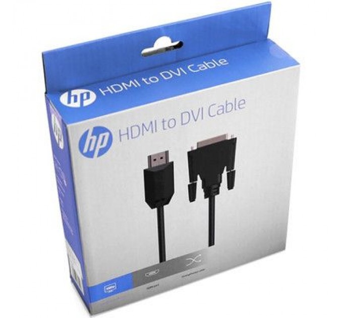 HP Кабель мультимедійний HDMI to DVI 1.5m 24M 4K60HZ HP (DHC-HD05-1.5M)