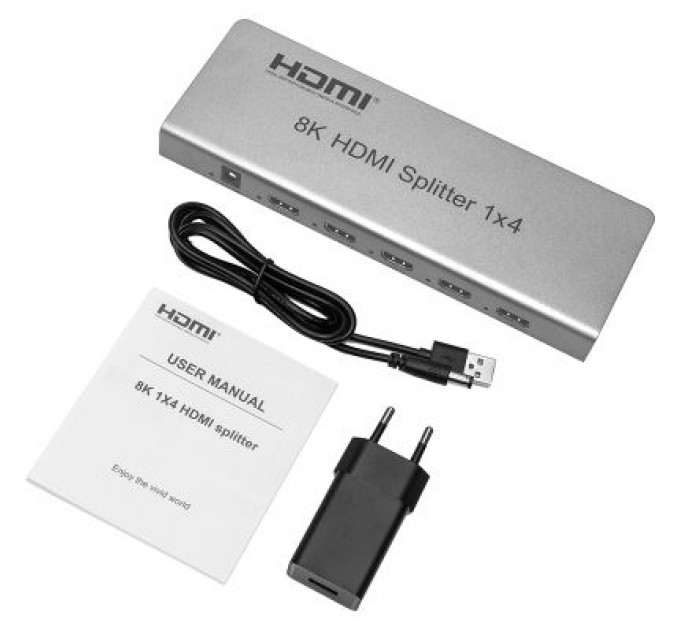 PowerPlant Розгалужувач PowerPlant HDMI 8K 1x4 (CA914203)