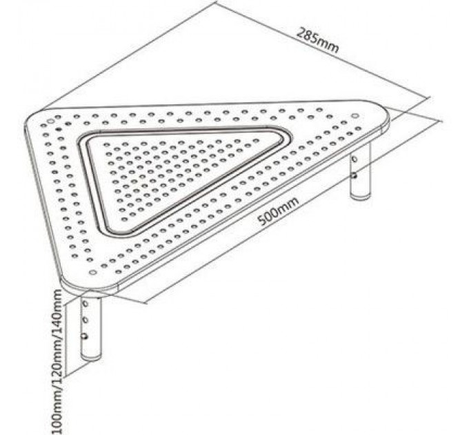 Gembird Підставка до монітора Gembird трикутний, метал (MS-TABLE-02)