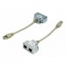 Hypernet Розгалужувач витої пари, UTP, cat.5e, 1*Male/RJ45-2*Femail/RJ45 Hypernet (YT4-U2-U2)