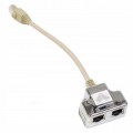 Hypernet Розгалужувач витої пари, UTP, cat.5e, 1*Male/RJ45-2*Femail/RJ45 Hypernet (YT4-U2-U2)