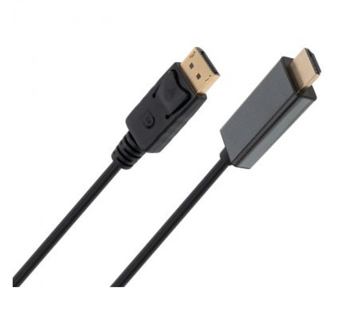 Vinga Кабель мультимедійний Display Port to HDMI 1.8m v1.4/v2.1 4K120/8K60 Vinga (VCPDP14HI211.8)