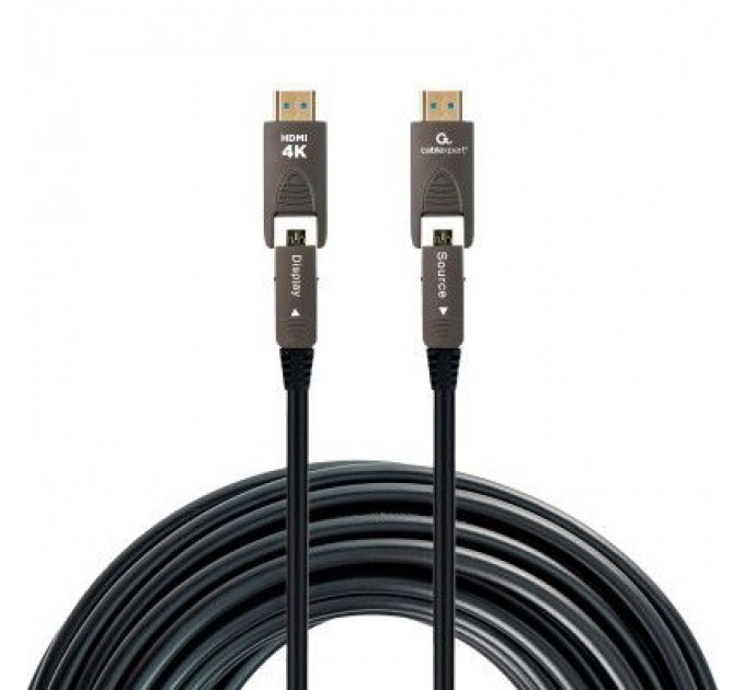 Cablexpert Кабель мультимедійний HDMI to HDMI A/D to A/D 30.0m V.2.0 4K 60Hz Optic (AOC) Cablexpert (CCAP-HDMIDD-AOC-30M)