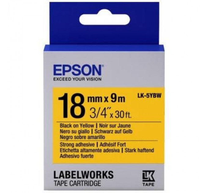 Epson Стрічка для принтера етикеток Epson LK5YBW (C53S655010)