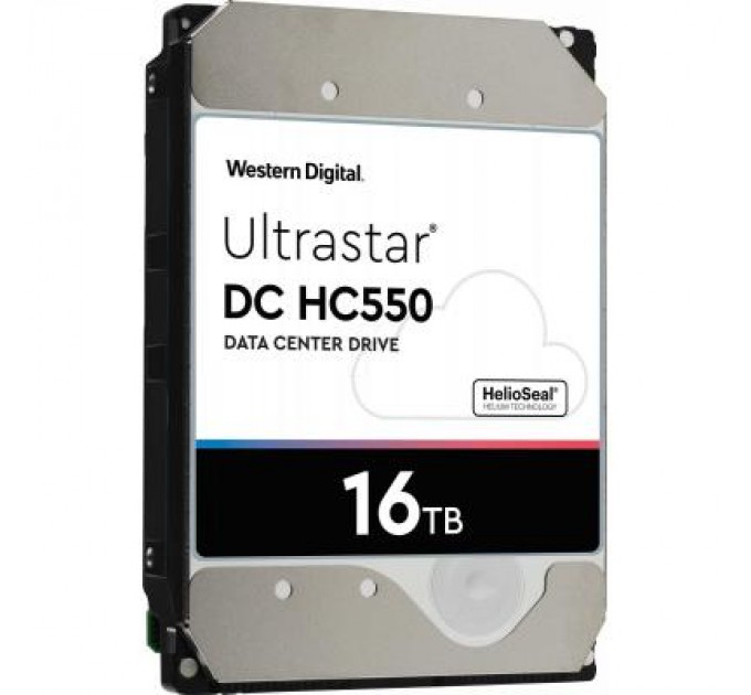 WD Жорсткий диск 3.5" 16TB Ultrastar DC HC550 WD (WUH721816ALE6L4)