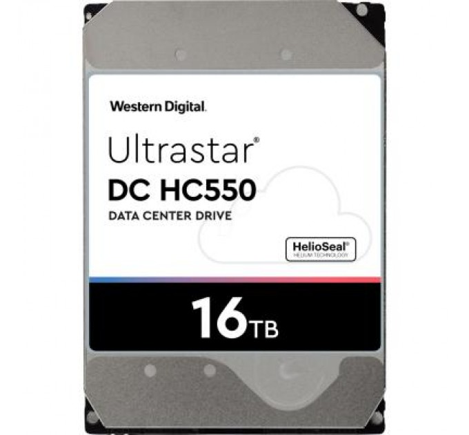 WD Жорсткий диск 3.5" 16TB Ultrastar DC HC550 WD (WUH721816ALE6L4)