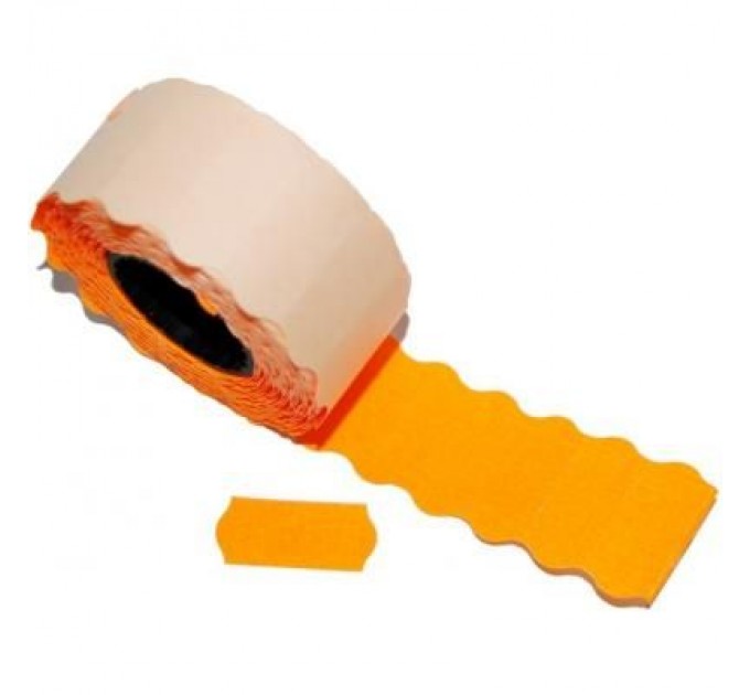 Aurika Етикет-стрічка Aurika 26х16 люм,  оранжевая (100)