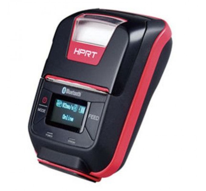 HPRT Принтер чеків HPRT HM-E200 мобільний, Bluetooth, USB, червоний+чорний (14657)