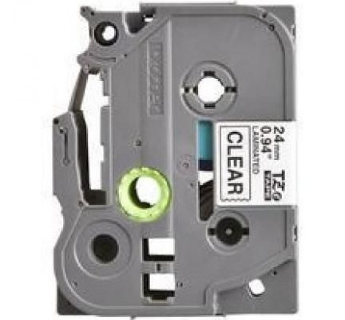 Brother Стрічка для принтера етикеток Brother TZE151, 24мм, черный на прозрачном (TZE151)