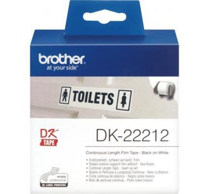 Brother Етикет-стрічка Brother для принтера QL-1060N/QL-570QL-800 ламін.(62mm x 15.24M) (DK22212)