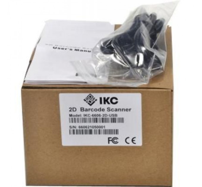 ІКС Сканер штрих-коду ІКС Сканер IKC-6606/2D Desk USB, black (ІКС-6606-2D-USB)