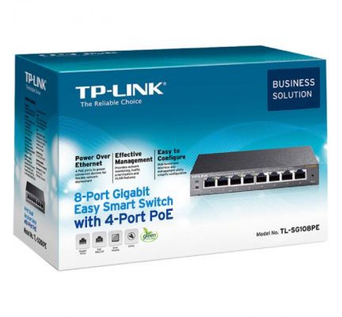 TP-Link Комутатор мережевий TP-Link TL-SG108PE