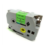 Стрічка для принтера етикеток UKRMARK RL-B-Fc-TD31P-BK/GR, аналог TZED31. флуоресцентна. 12 мм х 5 (900231)